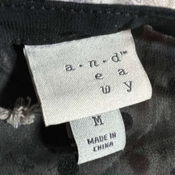 A New Day Target Black Sheer Polka Dot Top - Picture 4 of 4